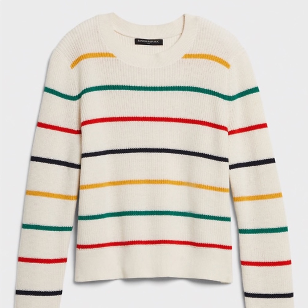NWT Banana Republic Petite Striped Sweater